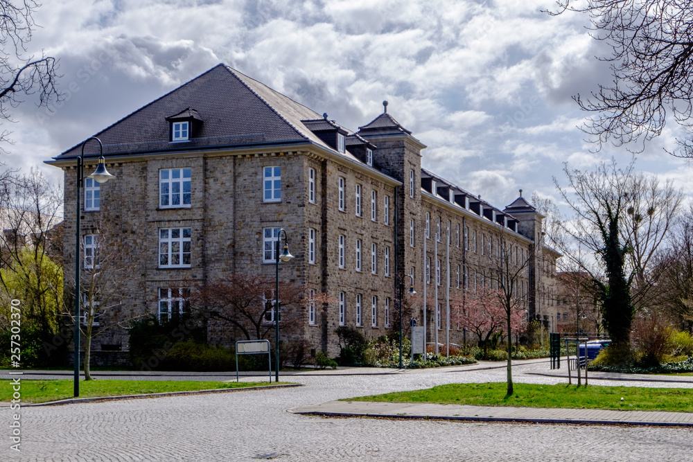 old, renovated house or administration building old, renovated house or administration building