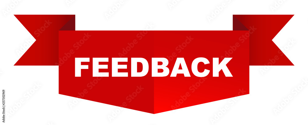 red vector banner feedback red vector banner feedback