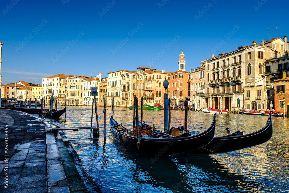 gondolas in venice