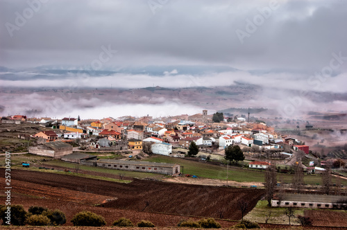 paisaje de un pueblo en España