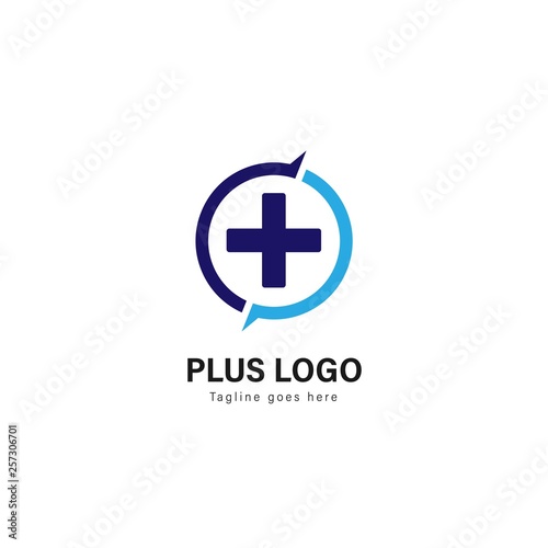 Medic logo template design. Medic logo with modern frame vector design