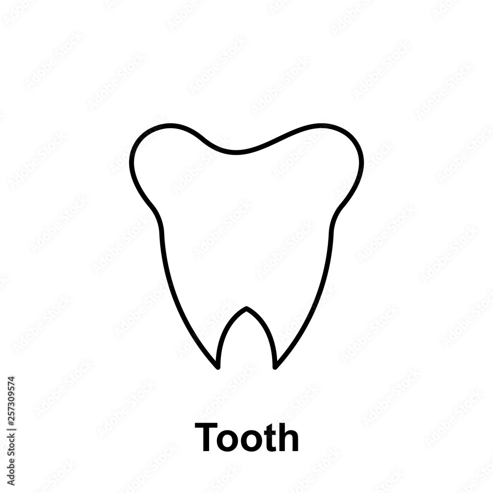 Tooth, organ icon. Element of human organ icon. Thin line icon for website design and development, app development. Premium icon Tooth, organ icon. Element of human organ icon. Thin line icon for website design and development, app development. Premium icon