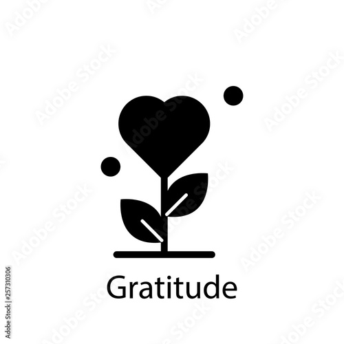gratitude, growth, heart, love icon. Element of Peace and humanrights icon. Premium quality graphic design icon. Signs and symbols collection icon for websites