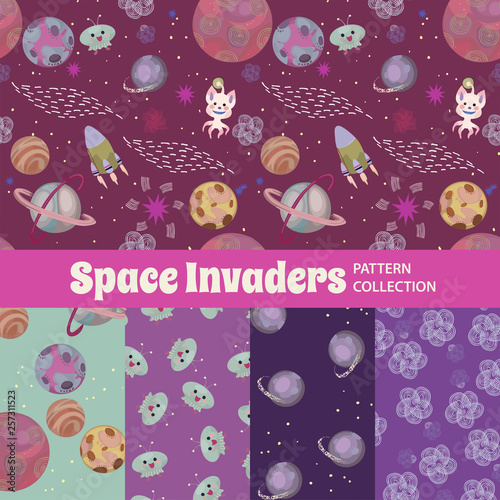 Cute Rainbow Seamless Texture Pattern Collection