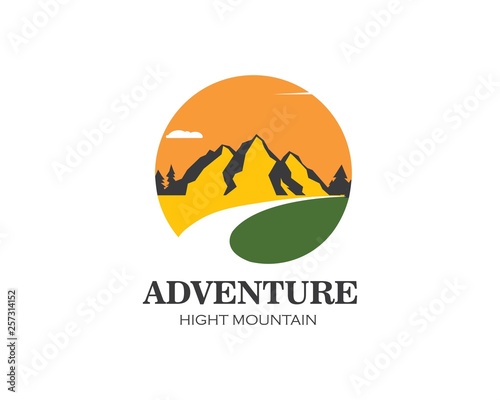 High Mountain icon Logo Template