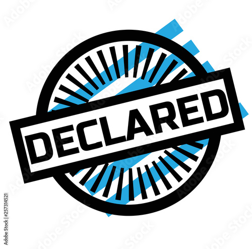 Print declared stamp on white