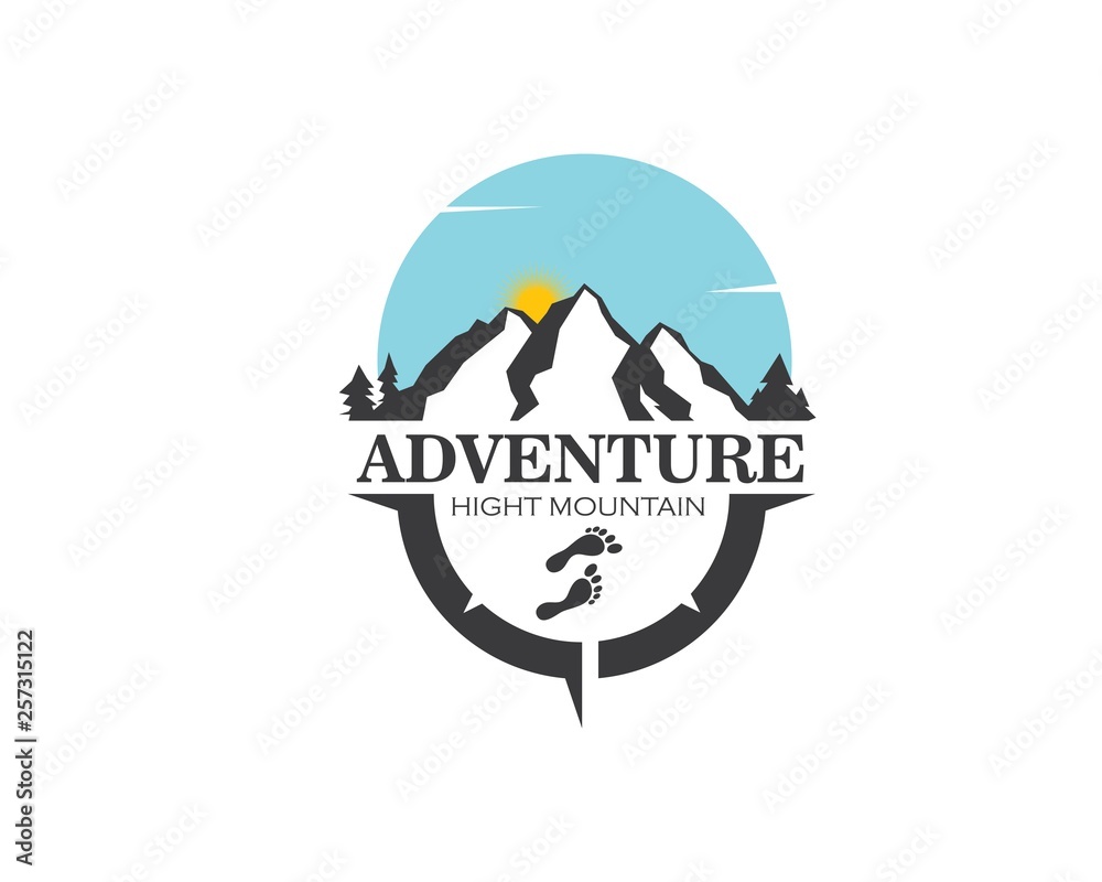 High Mountain icon Logo Template High Mountain icon Logo Template