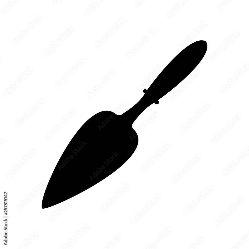 Сake and pie server utensil symbol Сake and pie server utensil symbol