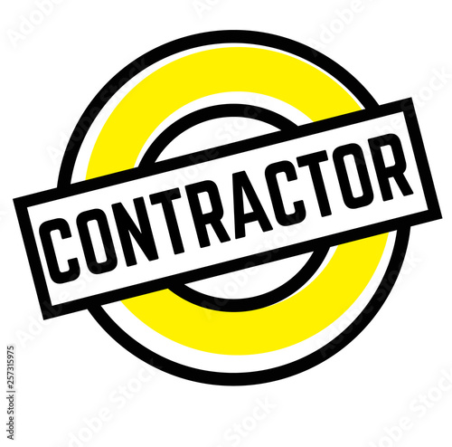 Print contractor stamp on white
