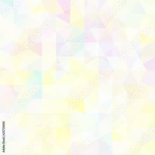 Triangle vector background. Can be used in cover design  book design  website background. Vector illustration. Pastel yellow  pink  blue colors.