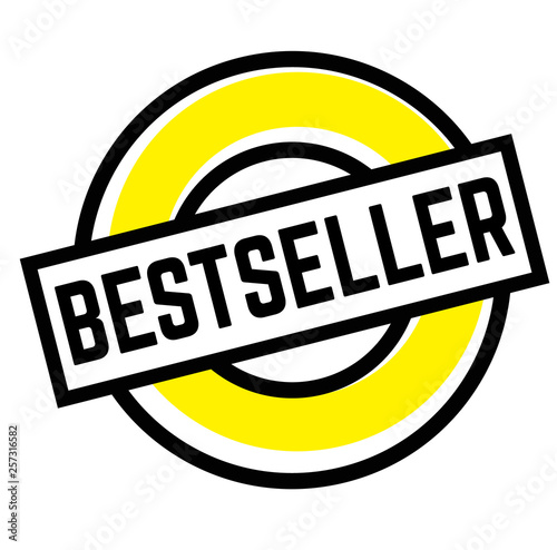 Print bestseller stamp on white