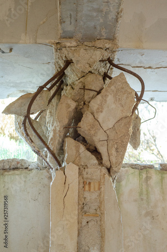 Imperfections arising from weak constraction, necking weak column areas. can crumble a building