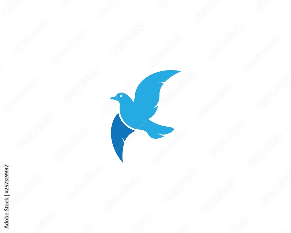 Dove logo template vector icon Dove logo template vector icon