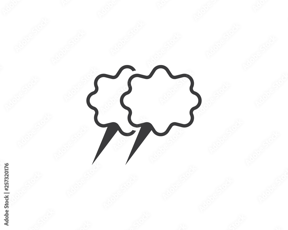 Speech bubble logo Speech bubble logo