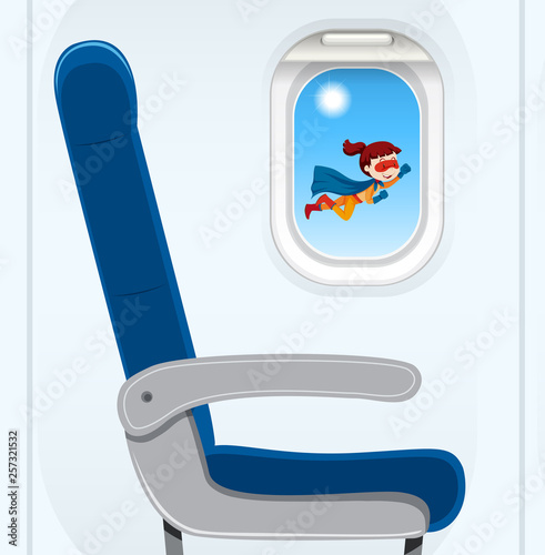 A view of super hero fly