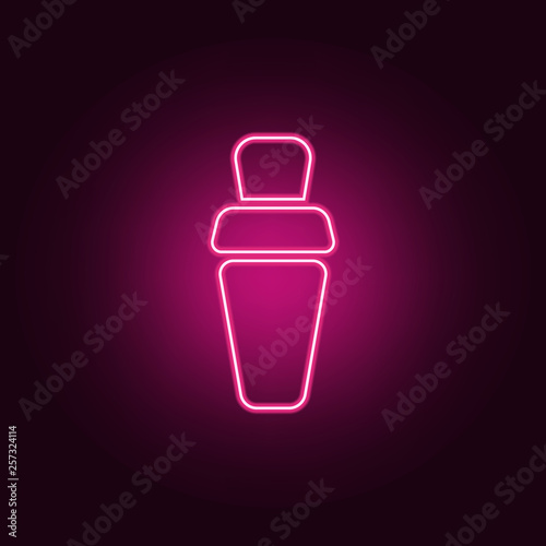 shaker icon. Elements of Bar in neon style icons. Simple icon for websites, web design, mobile app, info graphics