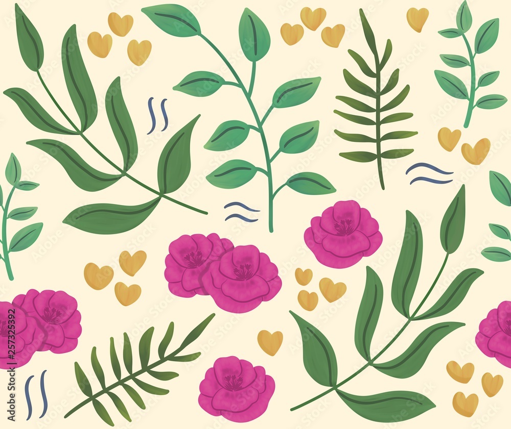 seamless pattern with flowers seamless pattern with flowers
