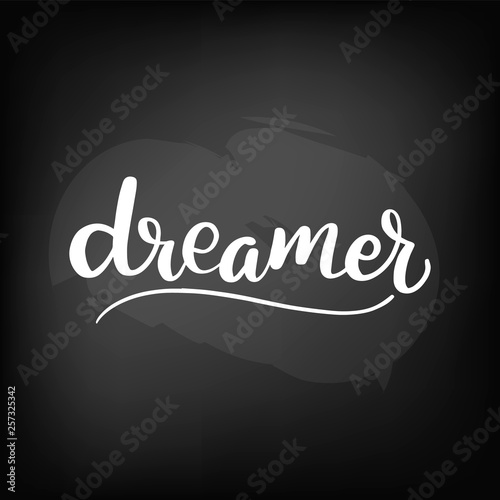  blackboard lettering dreamer