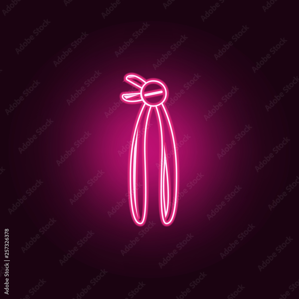 dentist pliers icon. Elements of Dental in neon style icons. Simple icon for websites, web design, mobile app, info graphics dentist pliers icon. Elements of Dental in neon style icons. Simple icon for websites, web design, mobile app, info graphics