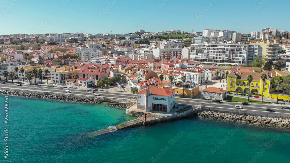 Vista Panorâmica da Vila de Paço de Arcos em Oeiras Portugal