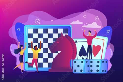 Board game concept vector illustration.
