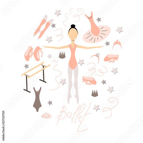 Ballet concept. Ballerina. Dance