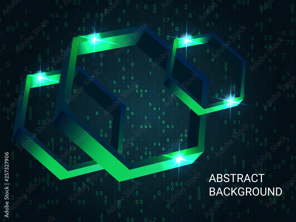 Geometric polygons sparkle on the background. Geometric polygons sparkle on the background.
