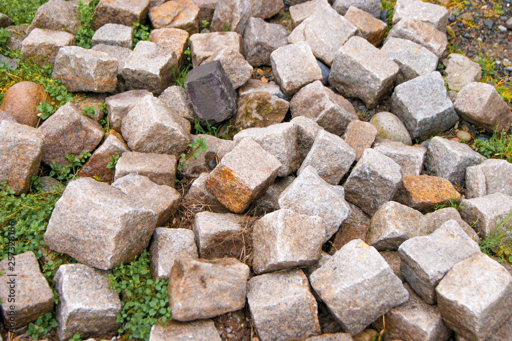 pile of cobblestone pavement texture background pile of cobblestone pavement texture background