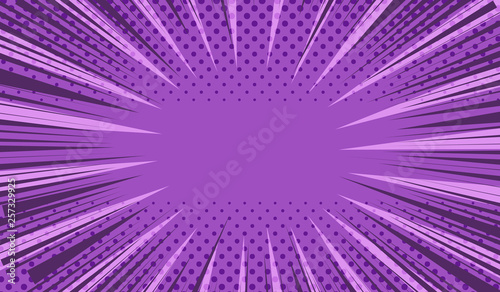 Comic book page purple concept
