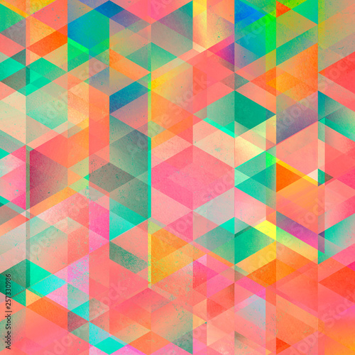 rhombus geometric art pattern colorful graphic