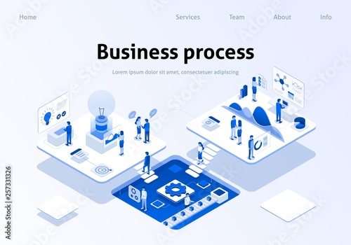 Optimized Business Process Teamwork Landing Page