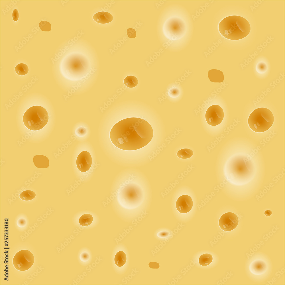 Seamless cheese texture with holes. Vector illustation of realistic surface of cheese. Delicious meal. Seamless cheese texture with holes. Vector illustation of realistic surface of cheese. Delicious meal.