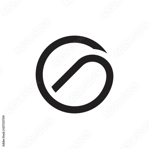 letter g curves circle lines geometric logo