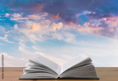 book and sky