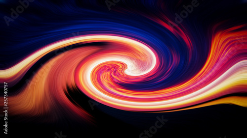 Multi colored vortex swirl spin background
