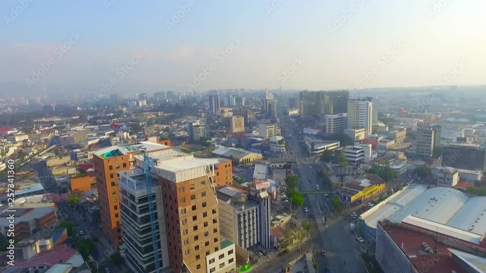 Beautiful sunny landscape over Guatemala city. Beautiful sunny landscape over Guatemala city.