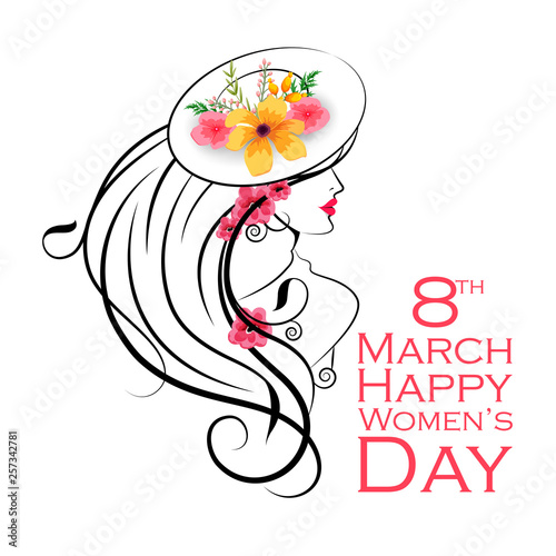 Happy International Women s Day 8th March greetings background