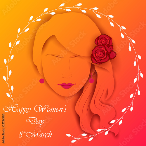 Happy International Women s Day 8th March greetings background