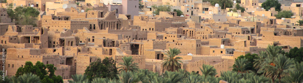 Ancient houses and mud houses in Oman