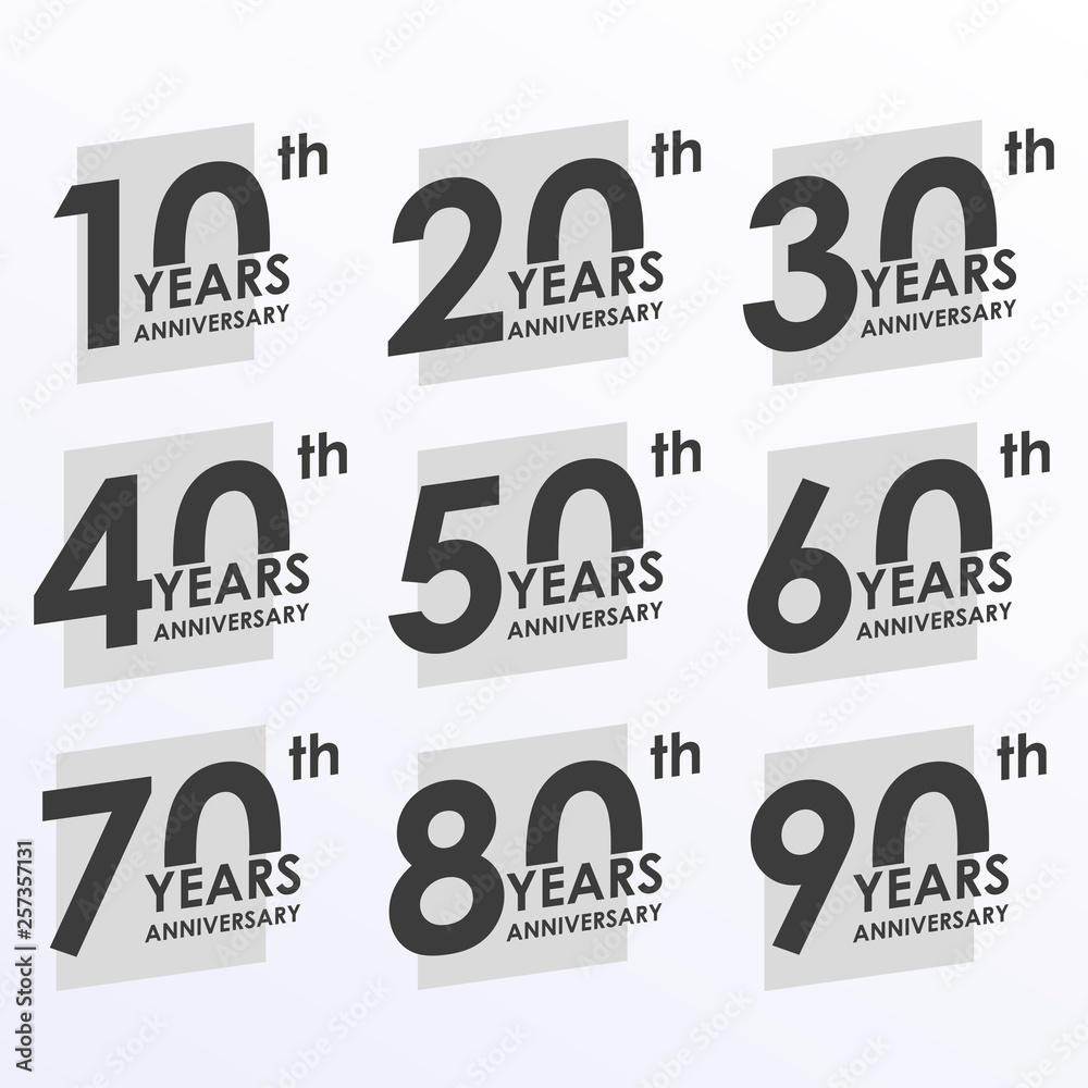 60th Years Anniversary Celebration Emblem Logo Label Black And