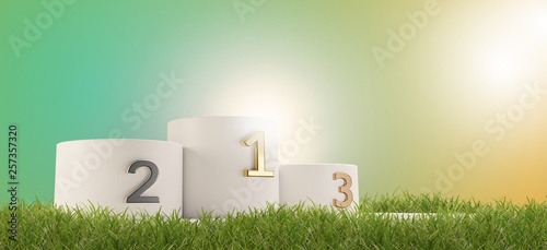 podium cylinder 3d-illustra...