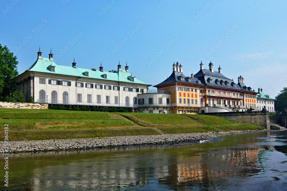 Germany-view of the castle Pillnitz in town Dresden