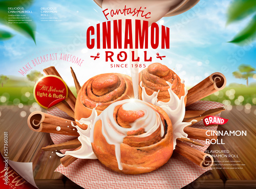Cinnamon roll ads