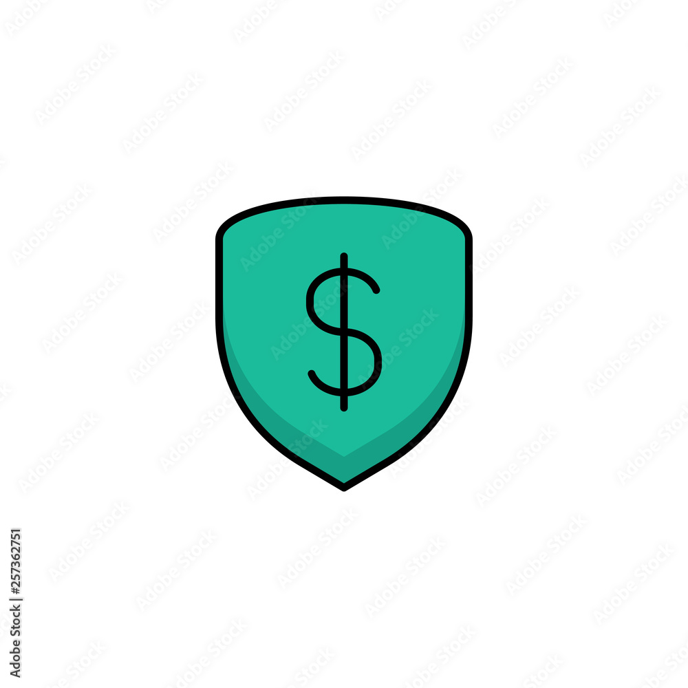 money protect icon vector illustration money protect icon vector illustration