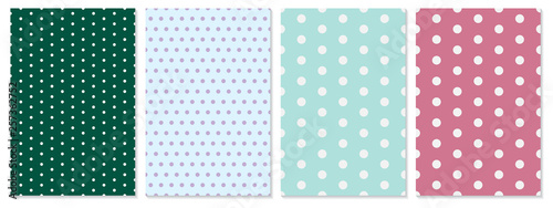 Polka dot pattern vector. Baby background.