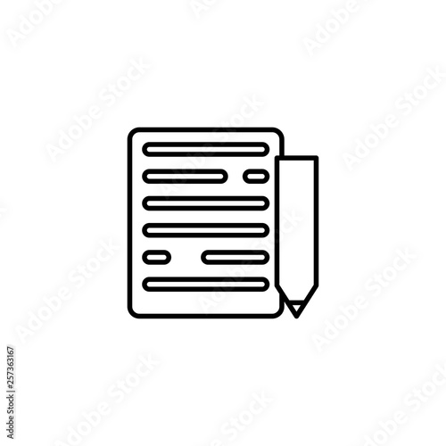 notepad and pencil icon vector illustration