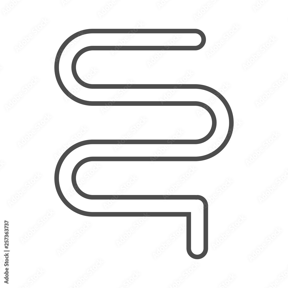 heated towel rail icon. vector black and white illustration heated towel rail icon. vector black and white illustration