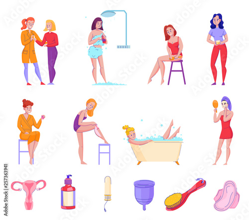 Feminine Hygiene Flat Set