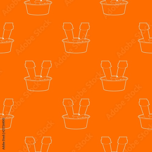 Washing in the basin pattern vector orange for any web design best