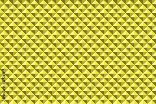 Yellow background abstract pyramidas texture seamless pattern